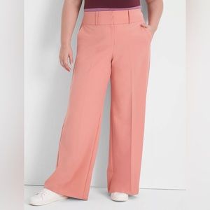 NWT! Lane Bryant Perfect Wide Leg Pant in PEACH, Size 24